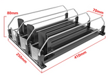 Zenvira CoolSlide Automatic Can Dispenser – Adjustable Self-Sliding Beverage Organiser for Fridge & Kitchen | Space-Saving ABS Drink Storage System