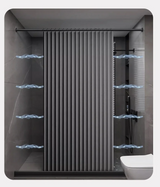 VeloraFold Magnetic Shower Screen – Foldable Waterproof Curtain for Walk-In Showers