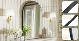 ArcLuxe Black Arch Mirror – Modern Metal Wall Mirror | Decorative Vanity & Entryway Accent