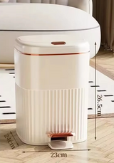 Lumière Soft-Close Pedal Bin – Modern Bathroom & Kitchen Waste Bin | Odour-Sealing Design