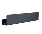 NoirSpace Wall Storage Shelf – Matte Black Aluminium Organiser with Hooks | Modern Bathroom & Kitchen Rack