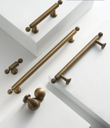 Kensington Forge Brass T-Bar Handle – Antique American Cabinet Pull | Solid Brass Luxury Furniture Hardware