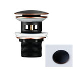 VelvetFlow Brass Basin Waste – Luxury Pop-Up Sink Drain | Designer Bathroom Click-Clack Stopper
