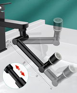 FlexiFlow Pro 360 Faucet Extender – Rotating Splash-Free Aerator | Extendable Water-Saving Sink Attachment