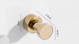 SilverLatch Adhesive Hooks – Polished Brass Wall Hangers | Heavy-Duty No-Drill Storage Hooks