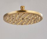 Aurevale RainSpa Shower Head – Antique Brass Gold Rainfall Shower | Luxury Wall-Mounted Bathroom Upgrade