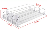 Zenvira CoolSlide Automatic Can Dispenser – Adjustable Self-Sliding Beverage Organiser for Fridge & Kitchen | Space-Saving ABS Drink Storage System