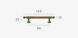 Kensington Forge Brass T-Bar Handle – Antique American Cabinet Pull | Solid Brass Luxury Furniture Hardware