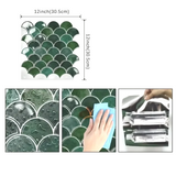 Arqstone 3D Tile Decals – Waterproof Peel & Stick PVC Wall Panels | Modern Kitchen & Bathroom Wall Covering