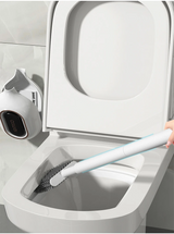 FreshFlow Silicone Toilet Brush – Wall-Mounted Scented Bathroom Cleaner | No-Drill Hygienic Toilet Brush Set