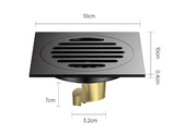 PureFlow Square Shower Drain – Brushed 304 Stainless Steel Floor Waste | Anti-Odour Bathroom Drain Cover