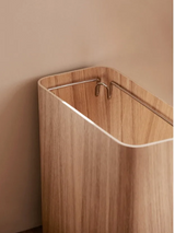 Arboré Press-Lid Waste Bin – Modern Wooden Rubbish Bin | Luxury Minimalist Home & Office Storage
