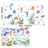 OceanDream Kids Wall Decals – Underwater Animal Stickers for Bedrooms & Playrooms | Removable Marine Theme Décor