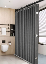 VeloraFold Magnetic Shower Screen – Foldable Waterproof Curtain for Walk-In Showers