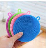 PureScrub Silicone Cleaning Pad – Reusable Kitchen Dish Brush & Non-Scratch Scrubber | Hygienic Multi-Purpose Cleaner