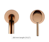 Velmor Wall Basin Mixer – Brushed Stainless Bathroom Faucet | Solid Brass Dual-Hole Sink Tap