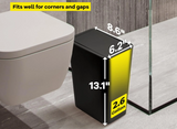 PureTouch Compact Bathroom Bin – 10L Push Lid Waste Bin | Modern Hygienic Home Design