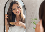 ArcLuxe Black Arch Mirror – Modern Metal Wall Mirror | Decorative Vanity & Entryway Accent