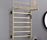 Auréline Smart Heated Towel Rail – WiFi Electric Towel Warmer | Luxury Brushed Gold Bathroom Heater