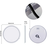 HaloÉclat Smart LED Mirror – 610 mm Round Anti-Fog Bathroom Mirror | Touch-Control Ambient Lighting
