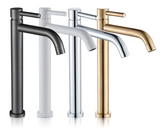 Noiré Luxe Basin Mixer Tap – Contemporary Black & Gold Bathroom Faucet | Premium Single Lever Sink Mixer