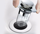 Velora FlowGuard Pop-Up Drain Stopper – 2-in-1 Anti-Clog Sink & Shower Filter with Hair Catcher