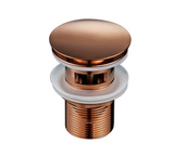 AuroraDrain Pop-Up Waste – Rose Gold Bathroom Sink Drain | Solid Brass Basin Stopper
