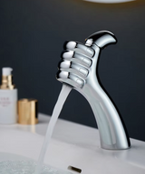 AquaFalls Solo BrassCascade – Solid Brass Waterfall Bathroom Faucet