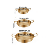 CasaFlame Stainless Steel Paella Pan – Multi-Purpose Sauce & Seafood Cooking Pan | Durable Kitchen Cookware