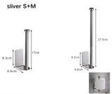 MetroRoll Adhesive Tissue Holder – Stainless Steel Toilet Paper Rack | Extended No-Drill Bathroom Organiser