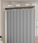 Nordeva Foldable Shower Screen Set – Waterproof Magnetic Curtain System | No-Drill Scandinavian Bathroom Divider