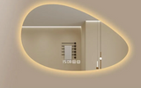 ÉlanGlow LED Vanity Mirror – Irregular Backlit Smart Mirror | Touch-Control Modern Design