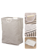 NaturaFold Cotton Laundry Basket – Waterproof Foldable Storage Hamper | Compact Eco-Friendly Organiser
