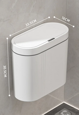 AeroSense Wall-Mounted Sensor Bin – 9L Touchless Bathroom & Kitchen Waste Bin | Waterproof Compact Design