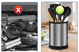 EdgeVault Stainless Steel Knife Holder – Universal Kitchen Knife Block | Hygienic Blade Storage Stand
