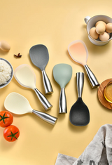 FlexiLadle Premium Silicone Spoon – Heat-Resistant Nonstick Cooking Utensil | BPA-Free Kitchen Tool