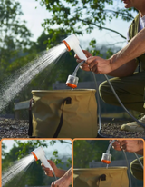 GlowShower ProBeam 2025 – Portable Rechargeable Camping Shower | LED Outdoor Shower System