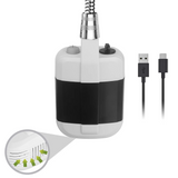 AquaTrek Rechargeable Camping Shower – Portable 3.7V Electric Pump | 4.9 ft Hose | Outdoor Travel & Pet Washing Shower
