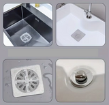 FlowGuard Disposable Drain Hair Catchers – Self-Adhesive Mesh Drain Protectors | Easy No-Clog Sink & Shower Covers