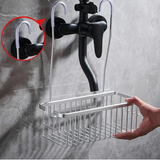 AeroVault Adhesive Shower Shelf – Rustproof Aluminium Bathroom Caddy | Drill-Free Wall Storage Basket