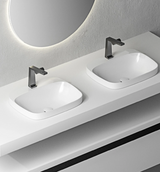 Veloura Éclat Rose Bathroom Mixer Tap – Brushed Rose Gold Basin Faucet | Elegant Single-Lever Vanity Design