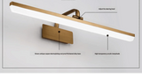 Aurelium Bronze LED Vanity Light – Waterproof Bathroom Mirror Wall Lamp with Warm Downlight Illumination