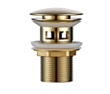 VelvetFlow Brass Basin Waste – Luxury Pop-Up Sink Drain | Designer Bathroom Click-Clack Stopper
