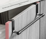 DoorNest Over-Cabinet Towel Rail – Stainless Steel Kitchen Hanging Rack | No-Drill Storage Organiser