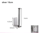 MetroRoll Adhesive Tissue Holder – Stainless Steel Toilet Paper Rack | Extended No-Drill Bathroom Organiser