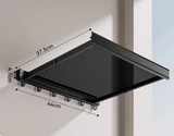 AeroFold Wall Storage Rack – Foldable Aluminium Coat & Towel Organiser | Modern Space-Saving Wall Hook