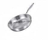 PureHeat 304 Stainless Steel Skillet – Professional Non-Coated Frying Pan | Induction & Gas Cookware