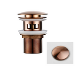 VelvetFlow Brass Basin Waste – Luxury Pop-Up Sink Drain | Designer Bathroom Click-Clack Stopper