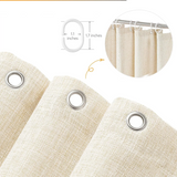 Velouré Scalloped Shower Curtain – Waterproof Luxury Bathroom Curtain | Elegant Wave Edge Design