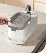 Velora Sync Sink Organiser – 5-in-1 Soap Dispenser & Kitchen Cleaning Station with Sponge Holder